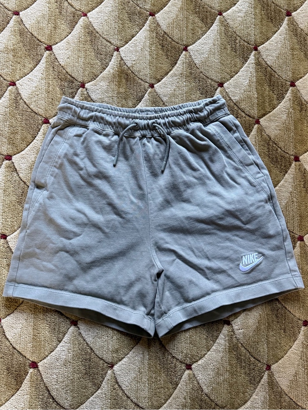Nike Women’s Green Cotton-Blend Shorts